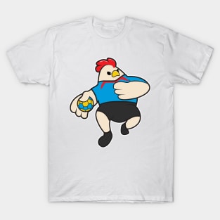 Tap as Handball player with Handball T-Shirt